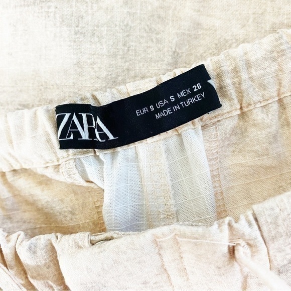 Zara Small Cargo Pants Printed High Waisted Pockets Baggy Y2K‎ Style - Picture 10 of 14